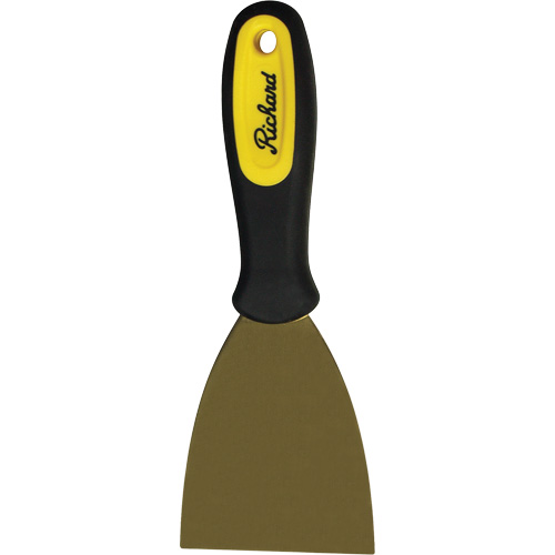 Stiff Wall Scrapers, Brass Blade, 3" Wide, Plastic Handle Pathway Supply LP