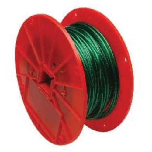 C&acirc;ble m&eacute;tallique, 250' (76,2 m) x 1/16", 28 lb (0,014 tonne), Rev&ecirc;tement de vinyle Pathway Supply LP