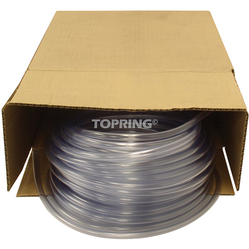 Tubing, Air/Water, 0.625" OD x 100' L, PVC, Clear, 30 PSI @ 20°C Pathway Supply LP