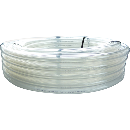 Tubing, Air/Water, 0.375" OD x 100" L, PVC, Clear, 55 PSI @ 20°C Pathway Supply LP