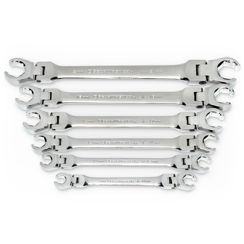Wrench Set, Flare Nut/Flex Head, 6 Pieces, Metric Pathway Supply LP