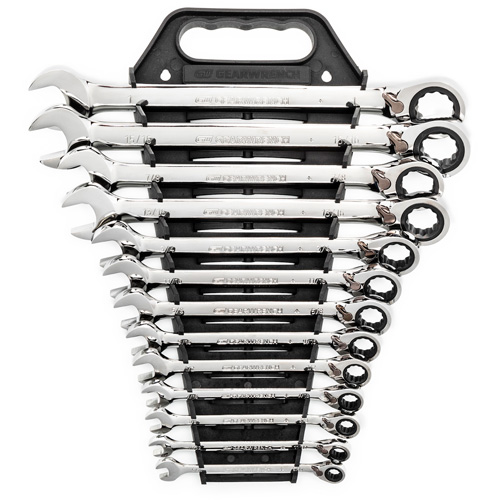 72-Tooth 12 Point Reversible Ratcheting SAE Wrench Set, Combination, 13 Pieces, Imperial Pathway Supply LP