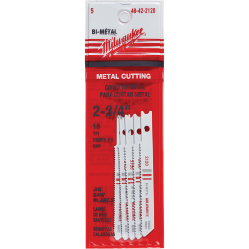 Lames de scie sauteuse, Bim&eacute;tal, Tige en U, 2-3/4" lo, 18 dents par pouce Pathway Supply LP
