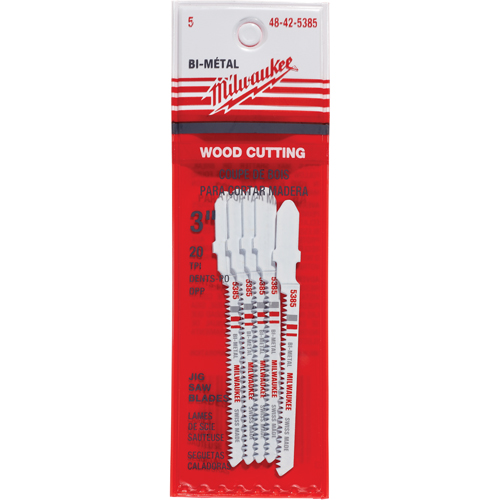 Lame de scie sauteuse, Bim&eacute;tal, Tige en T, 3" lo, 20 dents par pouce Pathway Supply LP