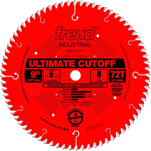 TCS Industrial Saw Blade - Crosscut & Finishing, 9", 72 Teeth, Wood Use Pathway Supply LP