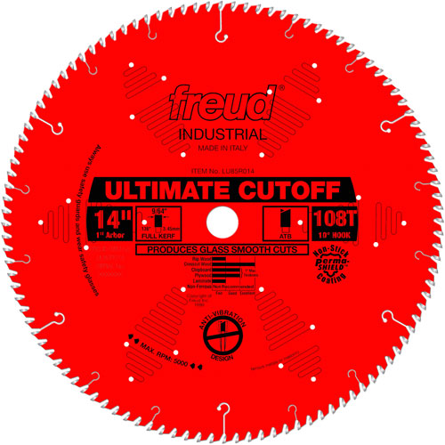 TCS Industrial Saw Blade - Crosscut & Finishing, 14", 108 Teeth, Wood Use Pathway Supply LP