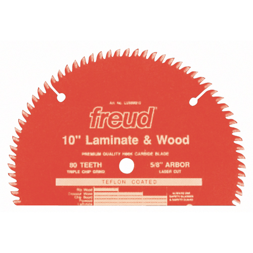 TCS Chipboard Industrial Blades, 10", 80 Teeth, Laminate Use Pathway Supply LP