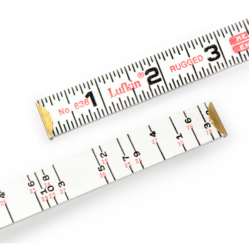R&egrave;gle de maçon Red End, 6' lo, Bois, Graduations de 1/16" Pathway Supply LP