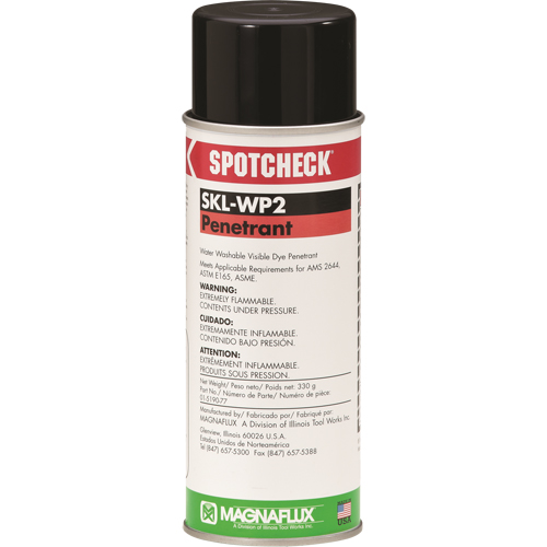 Spotcheck&reg; Penetrants - SKL-WP2 Water Washable Penetrants, Aerosol Can Pathway Supply LP