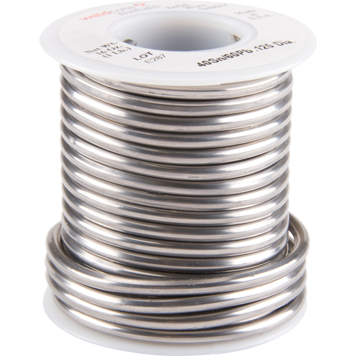 M&eacute;tal d'apport standard, &agrave; base de plomb, 40 % d'&eacute;tain, 60 % de plomb, &acirc;me Plein, dia. 0,125" Pathway Supply LP