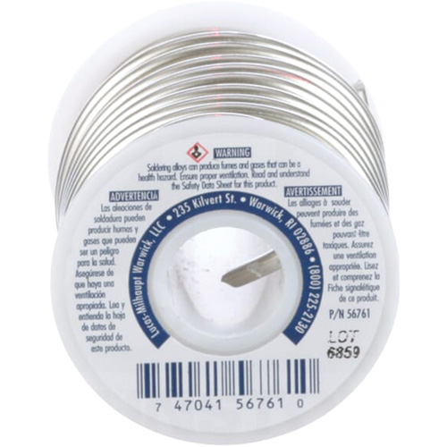 Brasure Silvabrite 100, Sans plomb, 95,5 % d'&eacute;tain, 4 % de cuivre, 0,5 % d'argent, dia. 0,125" Pathway Supply LP