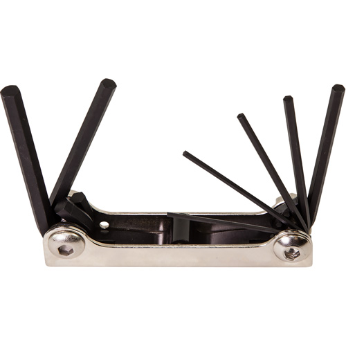 Folding Hex Key Set, 7 Pcs., Metric Pathway Supply LP