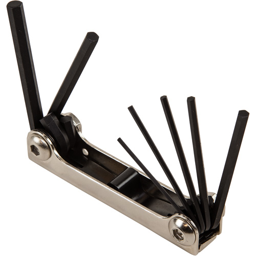 Folding Hex Key Set, 7 Pcs., Metric Pathway Supply LP