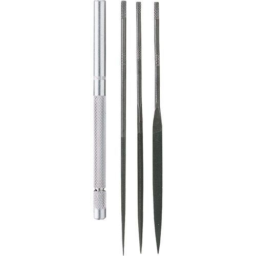 Needle File Set with Handle, 4 Pcs Pathway Supply LP