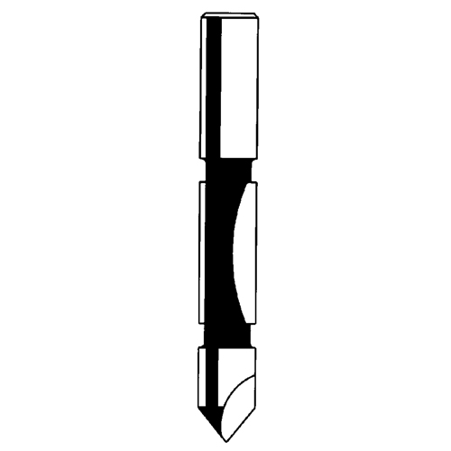 Router Bit - Panel Pilot Bit, 1/4" Dia., 3/4" H, 2-1/4" L, 1/4" Shank Pathway Supply LP