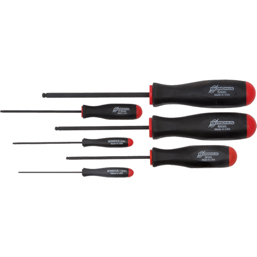 Jeux de tournevis ball driver - M&eacute;trique, 6 mcx Pathway Supply LP