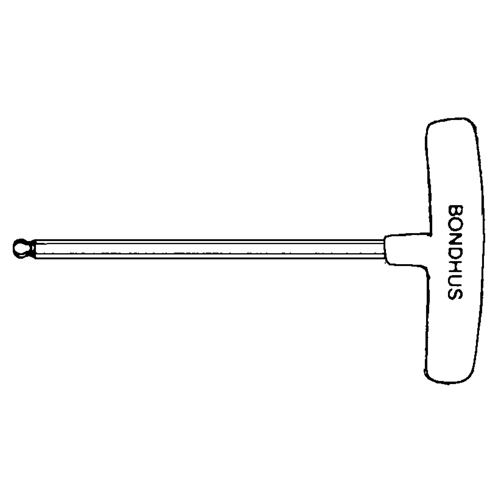 Individual Hex Keys - SAE, Ball End, 3/32" x 6" L, T Handle Pathway Supply LP