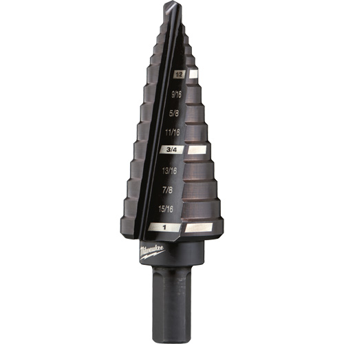 Foret &eacute;tag&eacute; no 8, 1/2" - 1", Incr&eacute;ments de 1/16", Acier rapide Pathway Supply LP