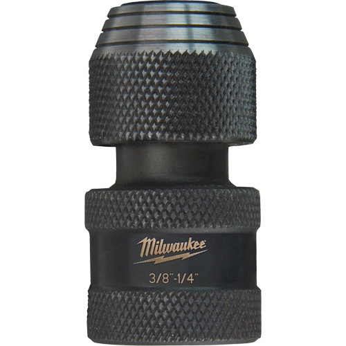 Shockwave Impact Driver Square to Hex Socket Adapter, Impact, 1/4" Drive, 3/8" Socket, 1.875" L Pathway Supply LP