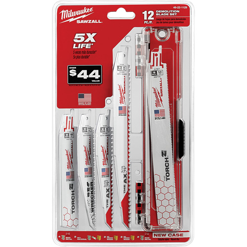 Jeu de lames de d&eacute;molition Sawzall Pathway Supply LP