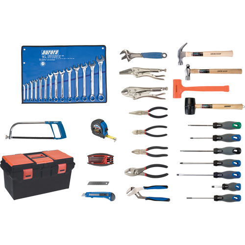 Deluxe Tool Set with Plastic Tool Box, 56 Pieces Pathway Supply LP