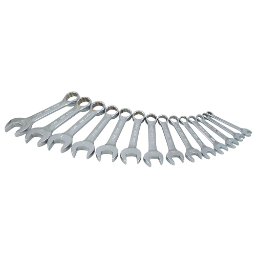 Stubby Wrench Set, Combination, 14 Pieces, Metric Pathway Supply LP