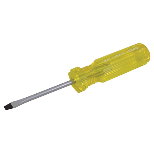 Tournevis &agrave; fente, 3/16", 6-1/2" lo, Prise Plastique Pathway Supply LP