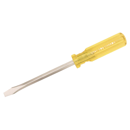 Tournevis fendu, 1/4", 6-3/4" lo, Prise Plastique Pathway Supply LP