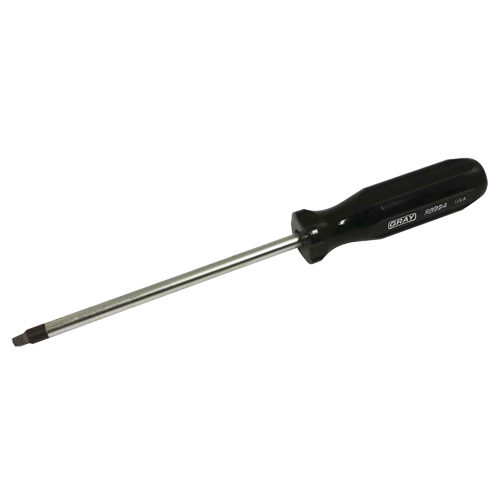 Tournevis &agrave; pointe carr&eacute;e, Tige de #4, Ronde, 9-3/4" lo, Prise en Plastique Pathway Supply LP