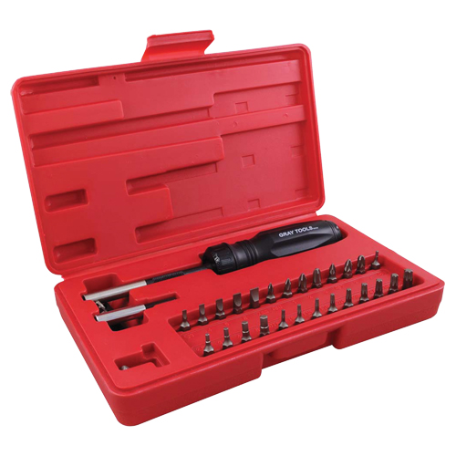Gearless Screwdriver Set In Plastic Storage Case, 10" L Pathway Supply LP