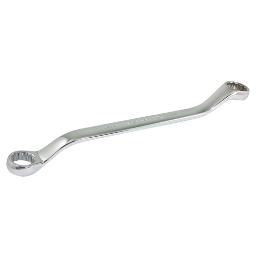 Box End Wrench, 12 Point, 17 mm x 19 mm, 15° Offset, Chrome Finish Pathway Supply LP