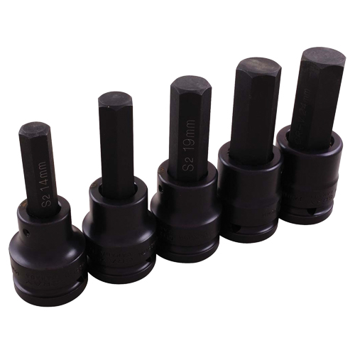 Jeu de douilles pour cl&eacute; &agrave; chocs, Hexagonale, Prise 3/4", 5 mrcx Pathway Supply LP