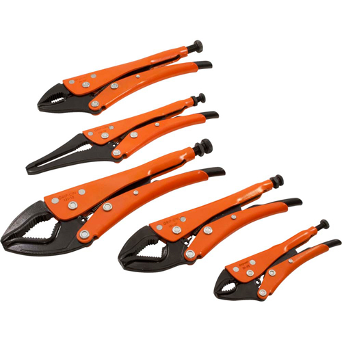 Locking Plier Set, 5 Pieces Pathway Supply LP