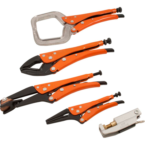 Welding Locking Plier Set, 5 Pieces Pathway Supply LP