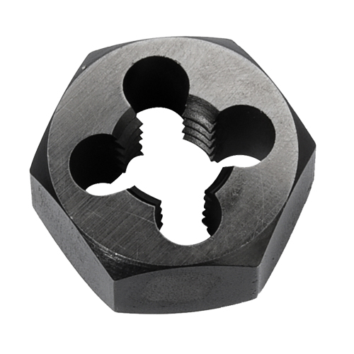 Hex Rethreading Die Nut, 1"/1-1/4" Dia., 1/4"-18 Thread, Carbon Steel/Chromium Steel Pathway Supply LP