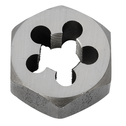 Hex Rethreading Die Nut, 1"/1-1/16" Dia., 3/8"-18 Thread, Carbon Steel/Chromium Steel Pathway Supply LP