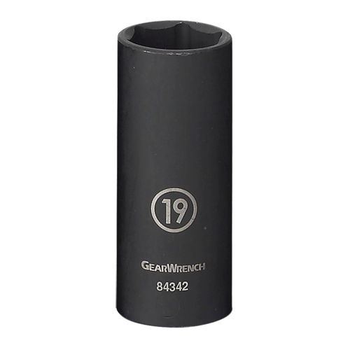 Socket, Impact, 17 mm, 3/8" Drive, 6 Points, Deep Pathway Supply LP