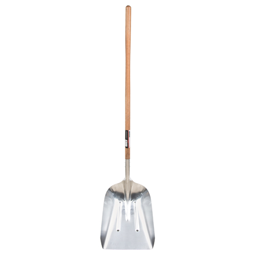 Scoop Shovel, Wood, Aluminum Blade, Straight Handle, 45-3/4" Length Pathway Supply LP