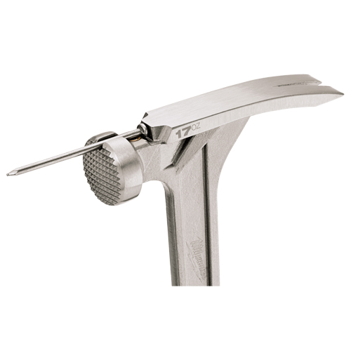 Milled Face Framing Hammer, 17 oz., Solid Steel Handle, 16-1/8" L Pathway Supply LP