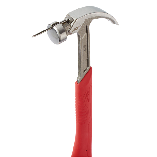 Curved Claw Smooth-Face Hammer, 20 oz., Solid Steel Handle, 14" L Pathway Supply LP