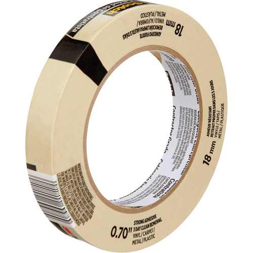 Scotch&reg; Contractor Grade Masking Tape 2020, 18 mm (3/4") x 55 m (180'), Beige Pathway Supply LP