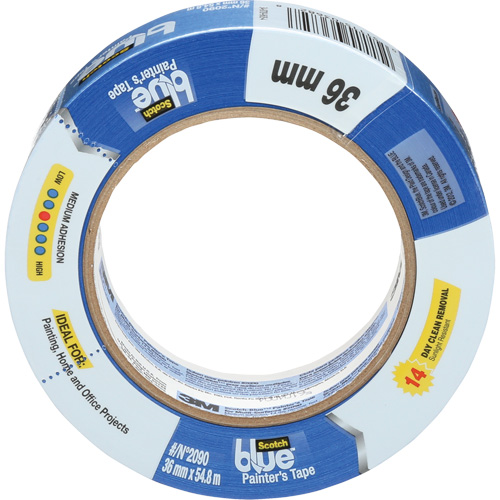 ScotchBlue Original Painter's Tape 2090, 36 mm (1-2/5") x 55 m (180'), Blue Pathway Supply LP
