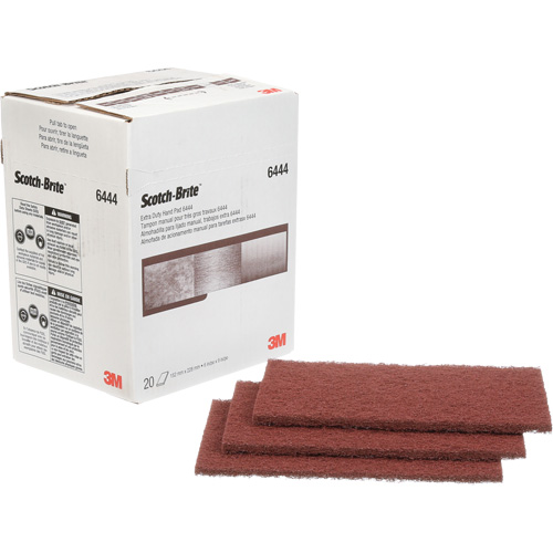 Scotch-Brite Extra-Duty Hand Pad, Aluminum Oxide, 9" x 6", Fine Grit Pathway Supply LP