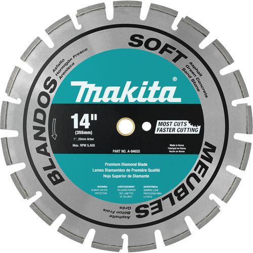 Lame de diamant segment&eacute;e pour mat&eacute;riau doux Pathway Supply LP