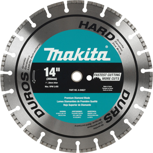 Lame de diamant segment&eacute;e pour mat&eacute;riau dur Pathway Supply LP
