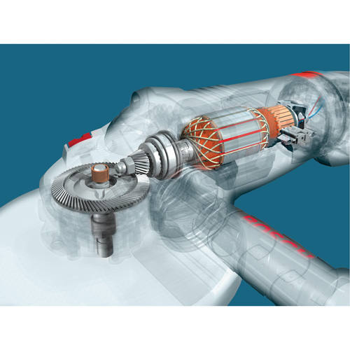 Grande meule angulaire &agrave; haute performance, 9", 120 V, 15 A, 6500 Tr/min Pathway Supply LP