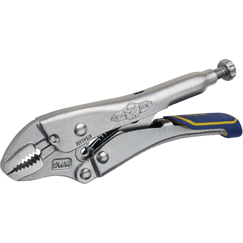 Fast Release Locking Pliers with Wire Cutter, 5" Length, Curved Jaw Pathway Supply LP