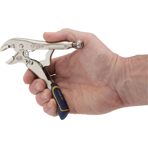 Fast Release Locking Pliers with Wire Cutter, 5" Length, Curved Jaw Pathway Supply LP
