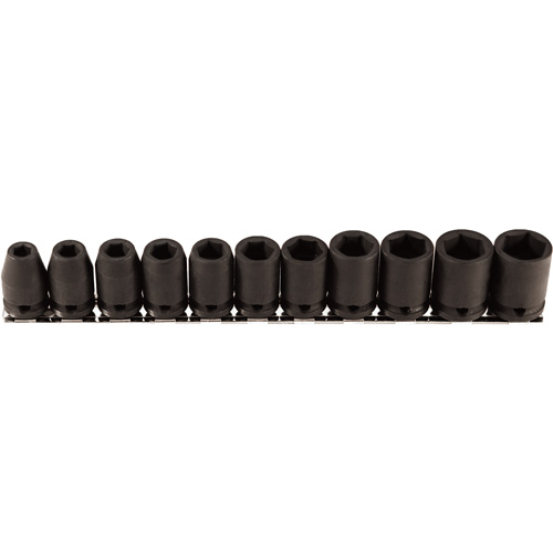 Socket Set, 11 Pcs, Impact, 3/8" Drive Size Pathway Supply LP