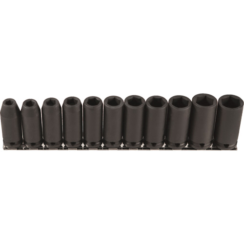 Long Socket Set, 11 Pcs, Impact, 3/8" Drive Size, Deep Pathway Supply LP